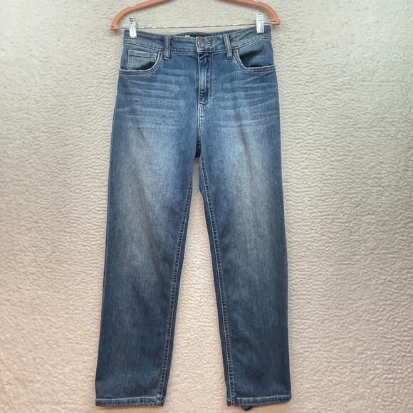 Kut From The Kloth Jeans Womens 4 Blue Elizabeth Crop Straight Mid Rise Denim 28 - Picture 1 of 15